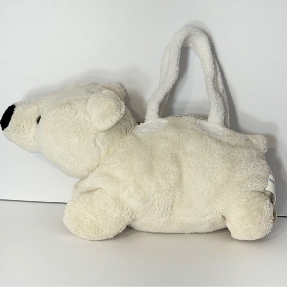 2003 Wishpets Sunny the Polar Bear 9.5" Plush Stuffed Animal Purse Handbag 91004 - Picture 7 of 9